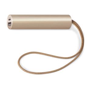Nešiojamas įkroviklis (Power bank) Lexon Tube LL130D, 3000 mAh, aukso sp.