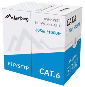 Juhe Lanberg CAT 6 CU S/FTP LCS6-11CU-0305-S, Nėra, 305 m, hall v.
