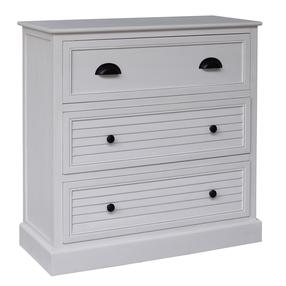 Komoda Home4you Meldon 89132, balta sp., 80 cm x 80 cm x 35 cm