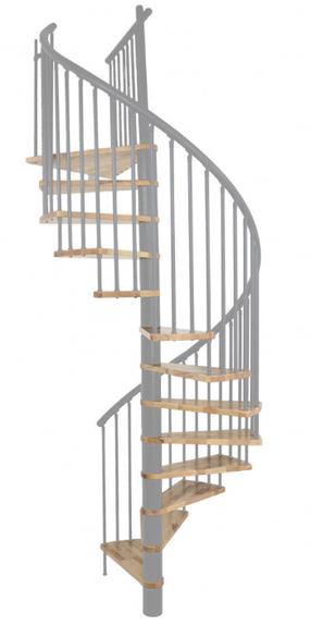 Sraigtiniai laiptai Minka Spiral Effect, 120 cm x 305.5 cm