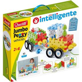 Konstruktorius Quercetti Transporto priemonė Jumbo Peggy, 52 vnt.