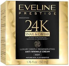 Ночные крем для лица Eveline 24K Snail & Caviar, 50 мл