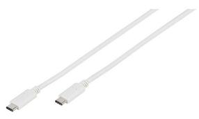 Vads Vivanco USB Type-C USB Type-C, USB Type-C, 1 m, balta krās.