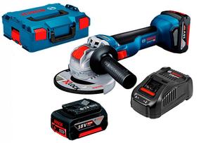 Bezvadu leņķa slīpmašīna Bosch GWX Professional Cordless Angle Grinder Set, 18 V