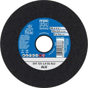 Pjovimo diskas kampiniam šlifuokliui Pferd SG Alu, 125 mm x 2.4 mm x 22.23 mm