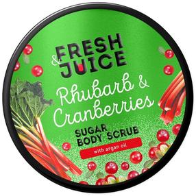 Kūno odos šveitiklis Fresh Juice Rhubarbs & Cranberries, 200 ml