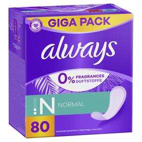 Higiēniskie ieliktnīši Always Daily Fresh Normal, 80 gab.