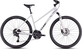 Dviratis hibridinis Cube Nature Pro Trapeze, 28 ", M rėmas, balta sp./pilka sp.
