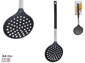 Putu karote Kitchen&GO, 34.5 cm, 7 cm, melns krās./sudraba krās.