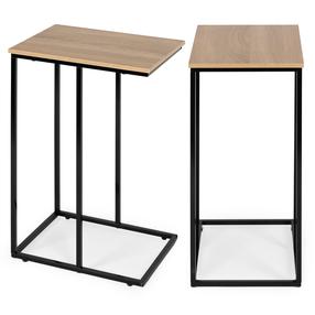 Naktinis staliukas ModernHome Mobile, ruda sp./juoda sp., 66 cm x 30 cm x 40 cm