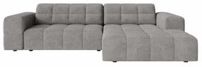 Kampinė sofa Cosmopolitan Design Chicago Eden 18, šviesiai pilka sp., dešininė, 167 x 234 cm x 78 cm