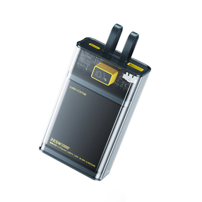 Nešiojamas įkroviklis (Power bank) WEKOME Vanguard WP-325, 20000 mAh, 20 - 22.5 W, skaidri sp./juoda sp.