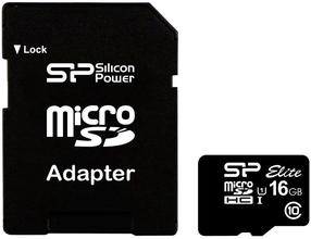 Atminties kortelė Silicon Power Elite, 16 GB, 40 Mb/s - 15 Mb/s