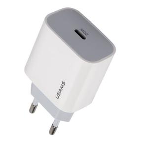 Adapter Usams CC118TC01, valge v., 20 W