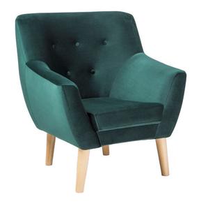 Krėslas Nordic 1, žalias, 76 cm x 75 cm x 90 cm