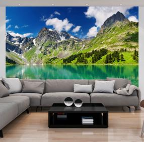 Fototapete Artgeist Mountain lake, 270 cm x 350 cm
