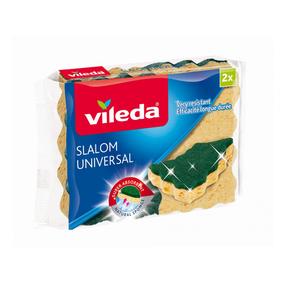 Tīrīšanas sūklis Vileda Slalom Universal VILE00140, dzeltena krās./zaļa krās., 2 gab.