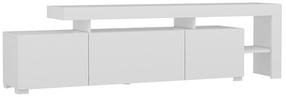 TV staliukas Kalune Design Beliz, balta sp., 192 cm x 37 cm x 53 cm