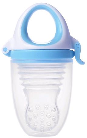 Ниблер для свежих продуктов Kidsme Food Feeder Plus, 6+ мес., силикон/полипропилен (pp), голубой цв.