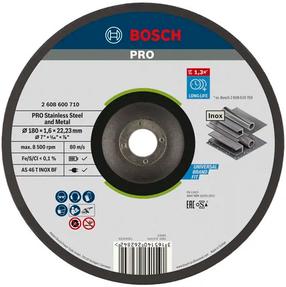 Pjovimo diskas kampiniam šlifuokliui Bosch Pro, 180 mm x 1.6 mm x 22.23 mm