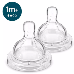 Пустышка для бутылочки Philips Avent SCY762/02, 1 мес., прозрачный цв.