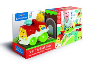 Rotaļu vilciens Clementoni Baby 3 in 1 Animal