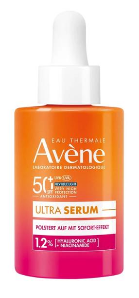 Средство для ухода за загаром для лица Avene Ultra Serum Instantly Plumps SPF50+, 30 мл