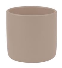 Vaikiškas puodelis MiniKoioi Mini Cup 101100008, 180 ml, 4 mėn., 6.5 cm, silikonas, smėlio sp.