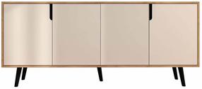Konsoollaud Kalune Design Latina Modern 180, tamm v./valge v., 45 cm x 180 cm x 80 cm