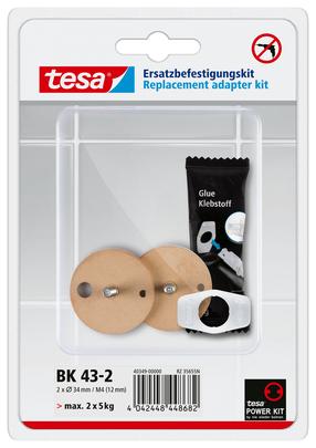 Stiprinājuma detaļas Tesa, 16 mm x 34 mm x 34 mm, brūna krās./vara krās.