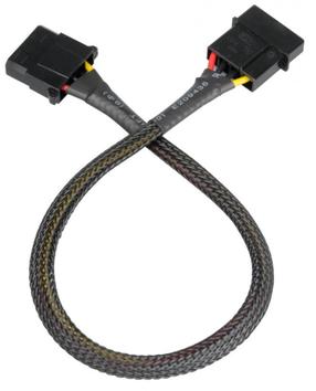 Laidas Akasa AK-CBPW02-30 4 pin Molex female, 4 pin Molex male, 0.3 m, juoda sp.