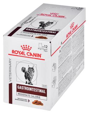 Kaķu barība Royal Canin Gastrointestinal Moderate Calorie, mitrā barība, 0.085 kg x 12 gab.