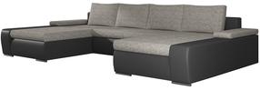 Kampinė sofa Marino Berlin 01, Soft 11, juoda sp./pilka sp., 200 x 363 cm x 88 cm