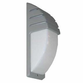 Sieninis lauko šviestuvas Su-Ma City, 60W, E27, IP54, sidabro sp., 12 cm x 35 cm