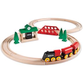 Žaislinis traukinys su bėgiais Brio Classic Travel Figure 33028, įvairių spalvų