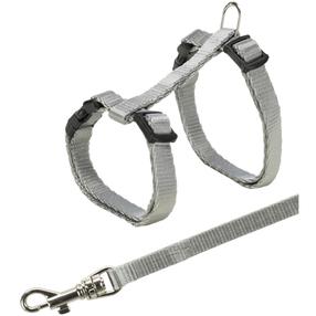Kassi rakmed koos rihmaga Trixie HARNESS+LEASH, 19 - 31 cm x 8 mm, hall v.