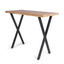 Stalas Domoletti ANDA, juoda sp./medžio sp., 120 cm x 60 cm x 100 cm