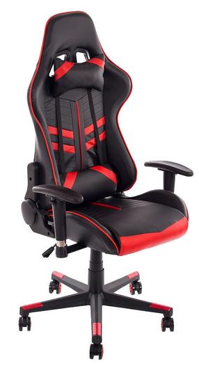 Žaidimų kėdė Happygame 9206, juoda/raudona