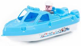 Игрушечная лодка Polesie Captain, синий цв.