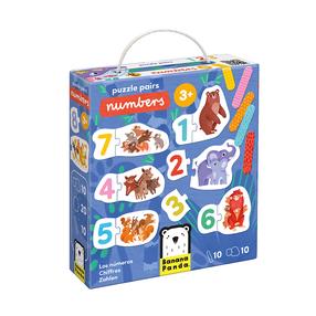 Puzle, cipari Bananapanda Pairs, daudzkrāsaina, 10 gab.