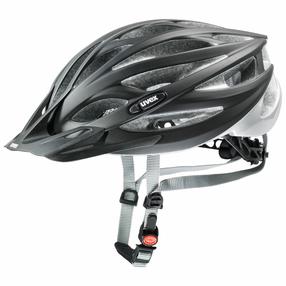 Dviratininkų šalmas universalus Uvex Oversize, sidabro sp./juoda sp., 61-65 cm