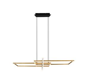 Šviestuvas kabinamas Trio Salinas 320310308, LED, 3000 °K, 1 x 34 W, žalvario sp./juoda sp. / juoda sp.