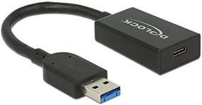Adapteris Delock USB 3.1 Type-A Male to Type-C Female 65698 USB 3.1 A male, USB 3.1 C female, 0.15 m