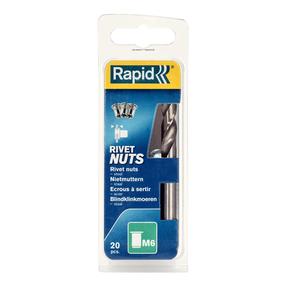 Kniedinė veržlė Rapid 5000673, M6, 1 mm x 14 mm, 20 vnt.