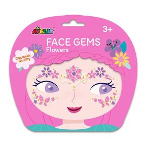 Pašlīmējošo sejas dārgakmeņu komplekts Avenir Flowers TS228224