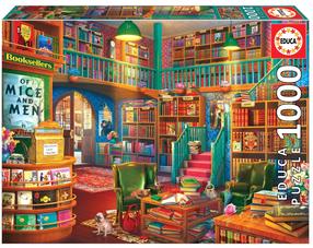 Dėlionės kilimėlis Educa Wonderful Bookshop, 48 cm x 68 cm, 1000 vnt., įvairių spalvų