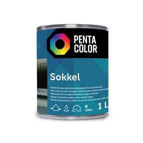 Cokoliniai dažai Pentacolor Sokkel, balta sp., 1 l