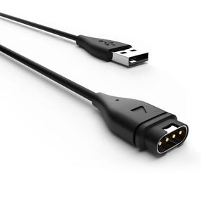 Uzlādes vads Garmin, USB-A, melna krās.
