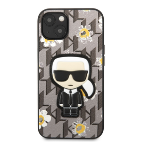 Telefona vāciņš Karl Lagerfeld Monogram Ikonik, pelēka krās., Apple