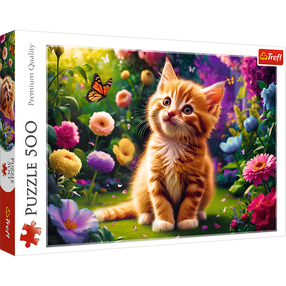 Пазл Trefl Kitten 37525, 34 см x 48 см, 500 шт., многоцветный